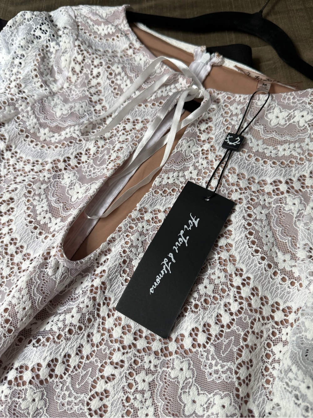 For Love & Lemons Lace Mini Dress NWT Size M - Picture 5 of 5